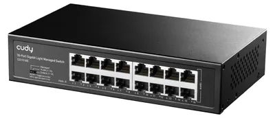 Produktbild von CUDY 16-Port Gigabit Light Managed Switch GS1016E - Switch - 1 Gbps