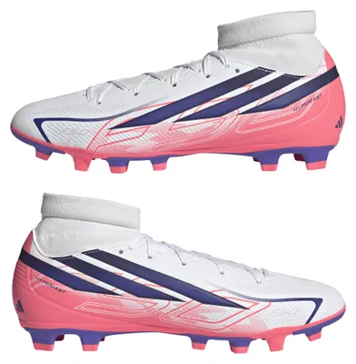 Produktbild von adidas F50 Hyperfast Club Mid Fg/Mg - ftwwht/solpur/soltur, Größe:7.5