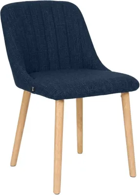 Productafbeelding van Eetkamerstoel Arie, blauw, met stoffen bekleding