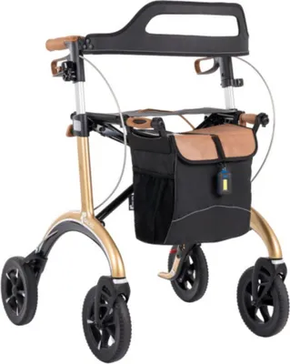 Produktbild von Saljol Carbon Rollator CR62 Vollaustattung. Leicht, faltbar und sicher