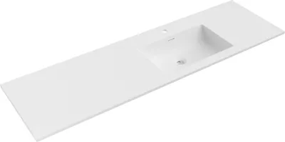 Produktbild von Mexen Otis Einbauwaschbecken rechts 161 x 46,5 cm, weiß matt - 25181601P
