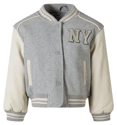 Produktbild von Minoti - Jacke für Mädchen, Kunststoff, Baseball MN533 (146-152) (Grau)