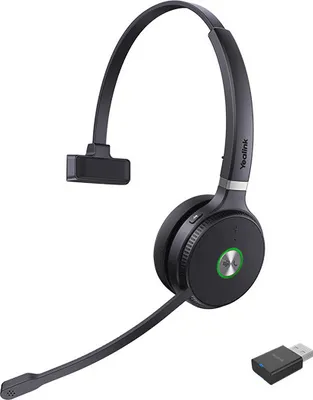 Produktbild von Yealink WH62 Portable, Kabellos, Anrufe/Musik, 20 - 20000 Hz, 80 g, Kopfhörer, Schwarz, Grau
