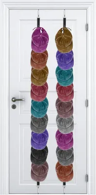 Productafbeelding van Verstelbare deurkaprek met cap organizer - Set van 2 - Baseball cap display rack met haken voor deur hoed