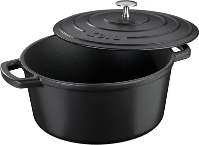 Produktbild von Kela Calido, 4,6 l, Schwarz, Eisenguss, Emaille, 26 cm, 120 mm