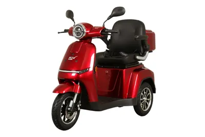 Produktbild von Elektro Seniorenmobil E-Rider 1000 - 25 km/h rot mit Top Case Aktiv Mobil