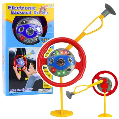Produktbild von Lenkrad-Autosimulator mit Saugnäpfen für Kinder, Lichter und Geräusche