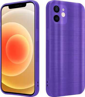 Produktbild von Cadorabo Hülle für Apple iPhone 12 Schutz Hülle in Lila Handyhülle TPU Silikon Etui Case