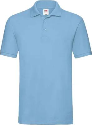 Produktbild von Fruit of the Loom Herren Premium Baumwolle Pique Polo Shirt PC3887 (2XL) (Himmelblau)