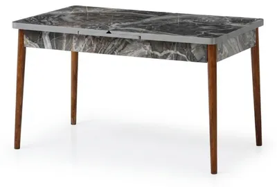 Image de Salle à manger - Table de salle à manger - Gris - Bois - Moderne - Rectangulaire - Luxueuse - Élégante