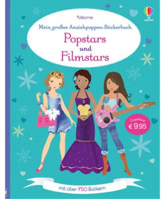 Obrázek produktu pro Mein großes Anziehpuppen-Stickerbuch: Popstars und Filmstars