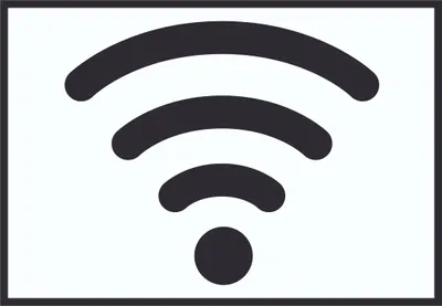 Produktbild von Free Wlan Hotspot Symbol Schild A1 Rückseite selbstklebend