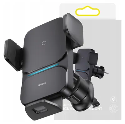 Obrázok produktu pre Baseus Wisdom Car Mount Bezdrôtová nabíjačka Aktívny držiak mobilného telefónu/smartfónu Black