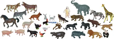 Zdjęcie produktu dla Figurki zwierząt domowych i dzikich Miniland 30