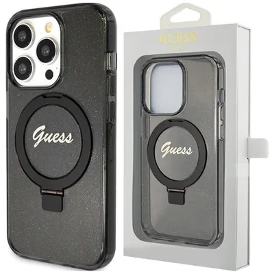 Produktbild von Guess, Magsafe Hülle Ring Stand Apple iPhone 15 Pro Max, Schwarz
