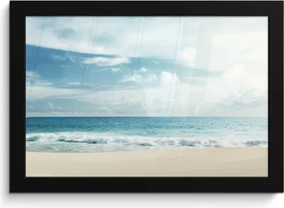 Produktbild von MuchoWow® MuchoWow® Gerahmtes Poster Strand - Meer - Sommer 30x20 cm - Poster mit zchwarzem Bilderrahmen - Kunstdruck - Bild-Poster