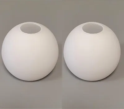 Produktbild von 2 x Lampenschirm Loxy E14 , Glas, Ersatzglas, Schirm, Ersatzschirm, Lampenglas für Pendellampe, Tischlampe, Fluter, Leuchte SET