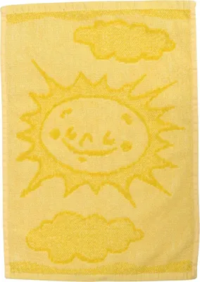 Produktbild von Babyhandtuch Sonne gelb 30x50 cm