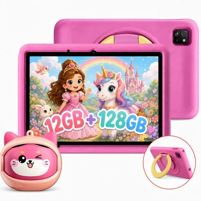 Produktbild von Blackview TabA6Kids 10“ Kinder Tablet, 1280*800, 12+128GB(1TB TF), WiFi 6, Octa Core Tablet für Kinder, Widevine L1, 5100mAh, BT 5.2, Elternkontrolle