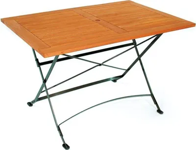 Obrázek produktu pro Stůl Merxx Schlossgarten - barva: černá/hnědá - rozměry: 120 cm x 80 cm x 74 cm; 24244-217