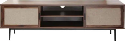 Immagine prodotto di Calicosy - Mobile TV finitura noce con frontali in tessuto L140 cm - JETSON