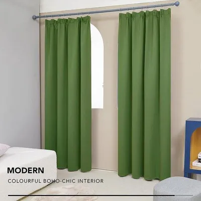 Productafbeelding van Famanu Verduisterende gordijnen, hoogwaardig polyester - zilvergrijs, 90 cm x 132 cm