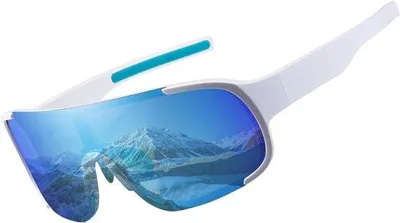 Produktbild von Sportzonnebrille für Herren und Damen - UV400 Schutz, leichtes Design, schwarz