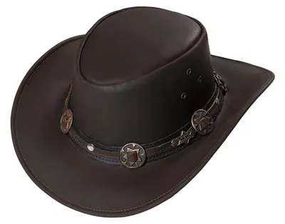 Produktbild von Westernhut Cowboy Biker Lederhut »Huck« Schwarz