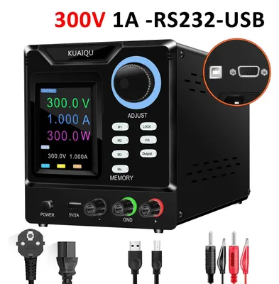 Produktbild von Programmierbares DC-Labornetzgerät - SPPS-D3001-232 - RS232-Schnittstelle - 0–10A Einstellbar - Einzelausgang - Speicherfunktion - Hochspannung