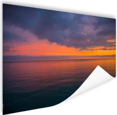 Produktbild von MuchoWow® Poster Sonnenaufgang über dem Mittelmeer 120x80 cm - Bilder