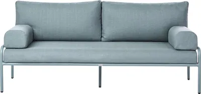 Produktbild von BELIANI Gartensofa Mintgrün aus Aluminium Olefin 2-Sitzer mit Kissen Auflagen Wasserabweisend Modernes Design Outdoor Möbel Gartenmöbel