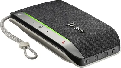 Produktbild von HP Poly Sync 20 Speakerphone USB-C/A Adapter, PC, Schwarz, 0,715 m, Berührung, 86 dB, Windows 10, Windows 11