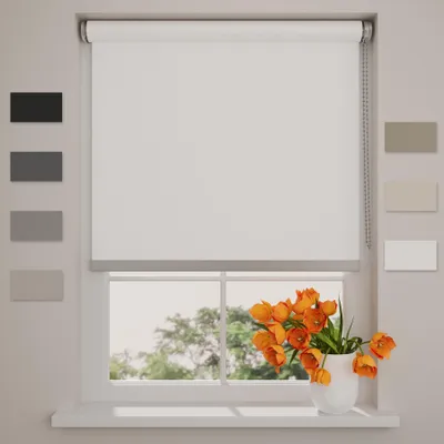 Produktbild von DTCH® - Verdunkelungsrollo - Easy Royal - Weiß - 40 x 190 cm (BxH) - Ohne Bohren
