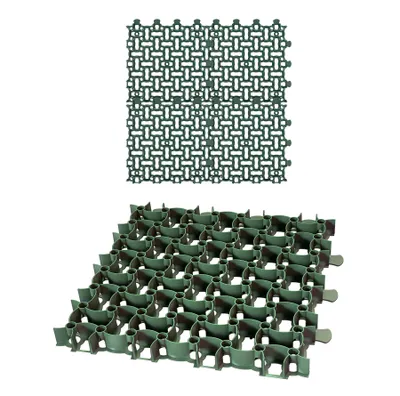 Produktbild von BigDean 4X Rasengitter Paddockplatte 50x50 cm Rasenmatten Rasenwaben Kiesgitter Parkplatzrasen 1 m²