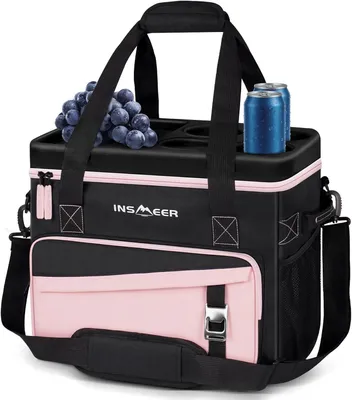 Productafbeelding van Koeltas 40 l, 55 blikjes, 34 x 28 x 41 cm, opvouwbaar, lekvrij, voor camping