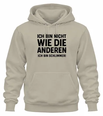 Immagine prodotto di Non come gli altri sono peggio divertente umorismo regalo unisex felpa con cappuccio felpa con cappuccio, natura, M
