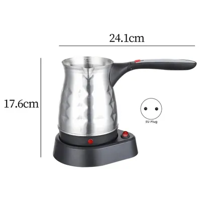 Produktbild von Elektrische türkische Kaffeekanne, 500 ml, Türkische Kaffeemaschine, Mokka-Maschine, kompakt, EU-Stecker