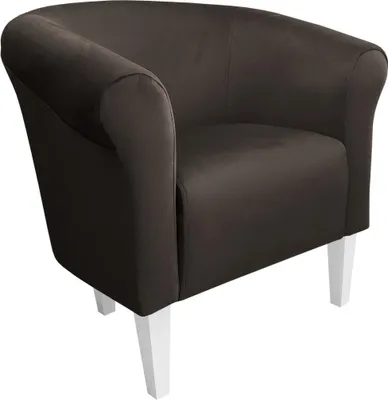 Obrázek produktu pro Křeslo Milo nohy 20 cm bílé hnědé MG05