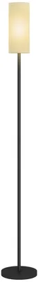 Image de Lampadaire HOMCOM, lampadaire avec abat-jour en tissu, douille E27, blanc
