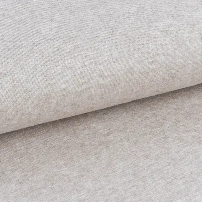 Produktbild von Viskosestoff Meterware Strickstoff Feinstrick uni beige meliert 1,50m