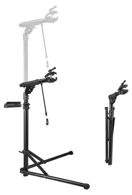 Productafbeelding van VEVOR fietsreparatiestandaard, fietsmontagestandaard (draagvermogen 38,56 kg) met instelbare hoogte van 1035-1630 mm en magnetische opbergruimte voor gereedschap, inklapbaar onderhoudsstandaard voor mountainbikes en racefietsen