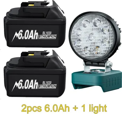 Obrázok produktu pre Náhradná batéria pre Makita 18V, Li-Ion 6Ah (18650), kompatibilná s BL1830/BL1840/BL1850, oranžová