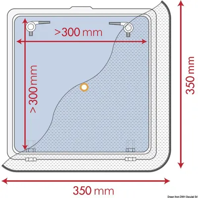 Zdjęcie produktu dla Moskitiera 350 x 350 mm, 1 sztuka