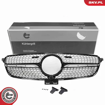 Produktbild von ESEN SKV 66SKV578 Kühlergrill Frontgrill passend für MERCEDES-BENZ GLE (W166) Schwarz Glänzend