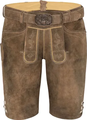 Produktbild von Spieth & Wensky Herren Trachten Lederhose inkl. Gürtel, Rampoldi (360659-0648), Größe:58, Farbe:schotter/St 134-D sand (5536)