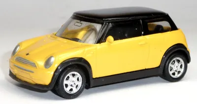Produktbild von Mini Cooper Modellauto gelb ca. 1:60 / 6-7 cm Spritzguss Metall