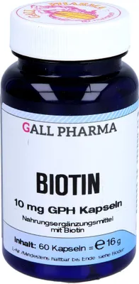 Produktbild von GALL PHARMA Biotin 10 mg GPH Kapseln, 60 St. Kapseln