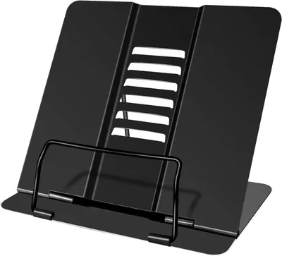 Produktbild von Buchständer, verstellbar, schwarz, für Zuhause