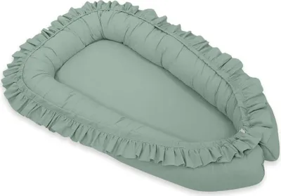 Produktbild von Baby Nest Cocoon – Babybett – Verstellbarer und atmungsaktiver Komfort – Pastellgrün – Bellafurn