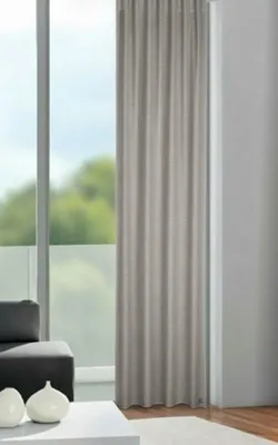 Produktbild von Fertigschal verdeckte Schlaufen "Waris" - Größe (HxB): 255x135cm Farbe: Grau